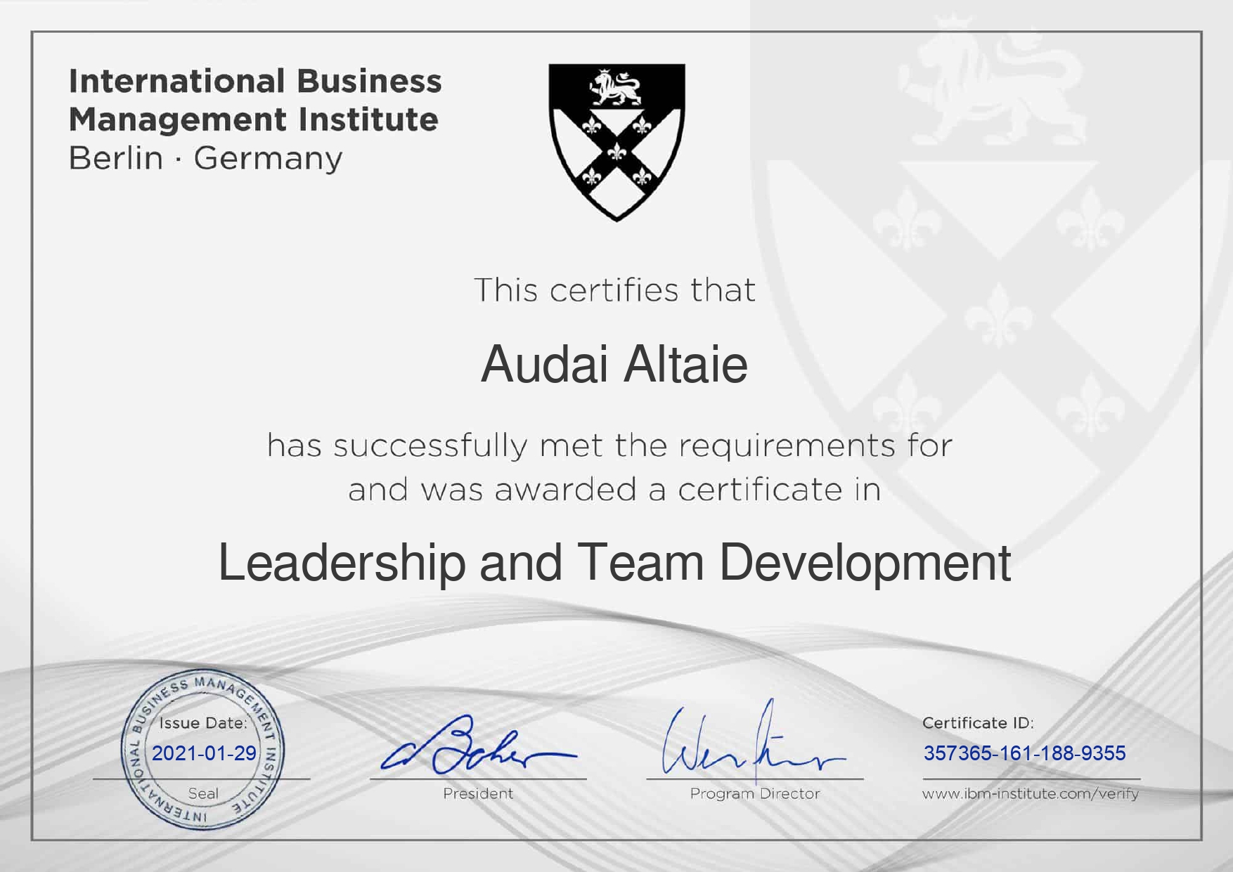 Leadership and Team Development